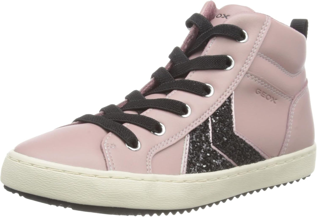 Geox Mädchen J Kalispera Girl B Sneaker 26 EU Antique Rose Black, 26 EU Antique Rose Black