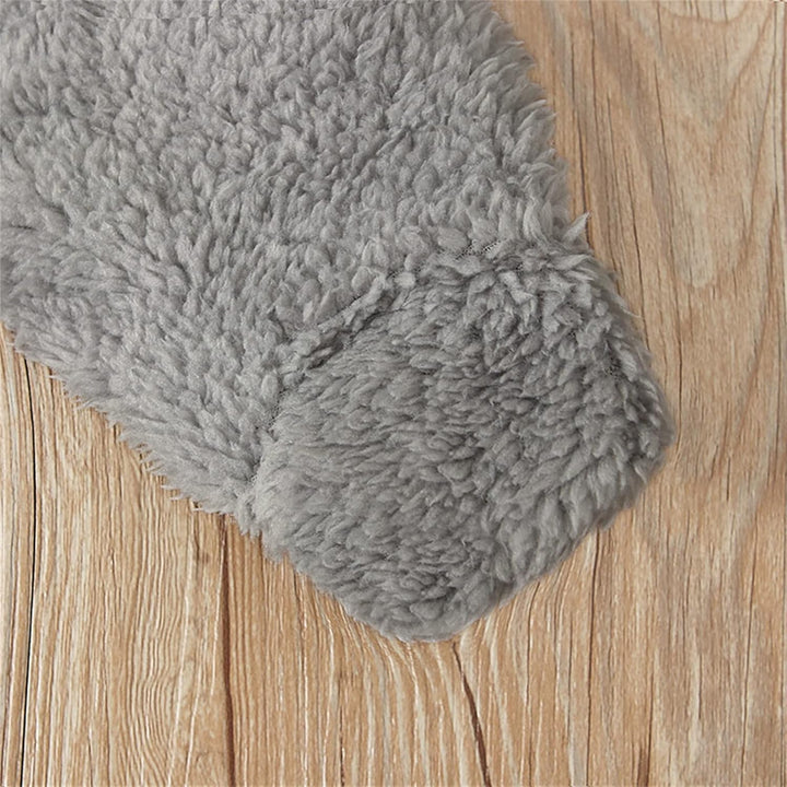 MNSWR Ohrenfüssiger Säuglingsoverall mit Kapuze Mädchen Babymantel Strampler Jungen Fleece Jungen St
