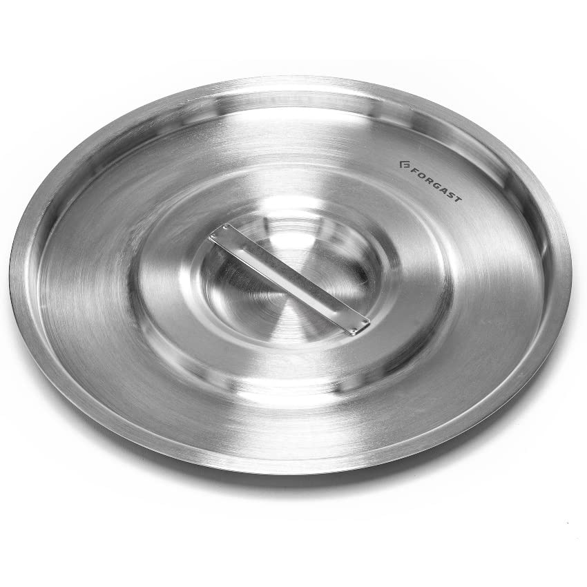 Forgast Deckel für 12L Eimer | Edelstahl | Deckel für Stahleimer | Catering Deckel 12L Deckel, 12L D
