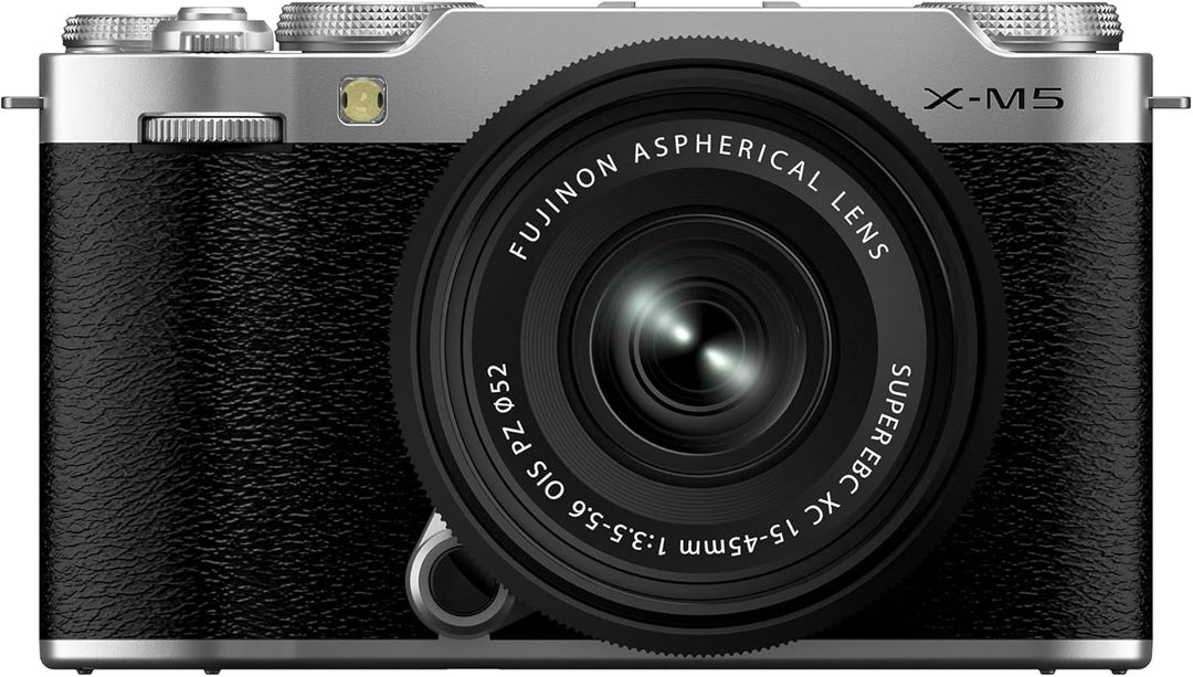 Fujifilm X-M5 Spiegellose Digitalkamera XC15-45mmF3.5-5.6 OIS PZ Objektiv-Kit - Silber