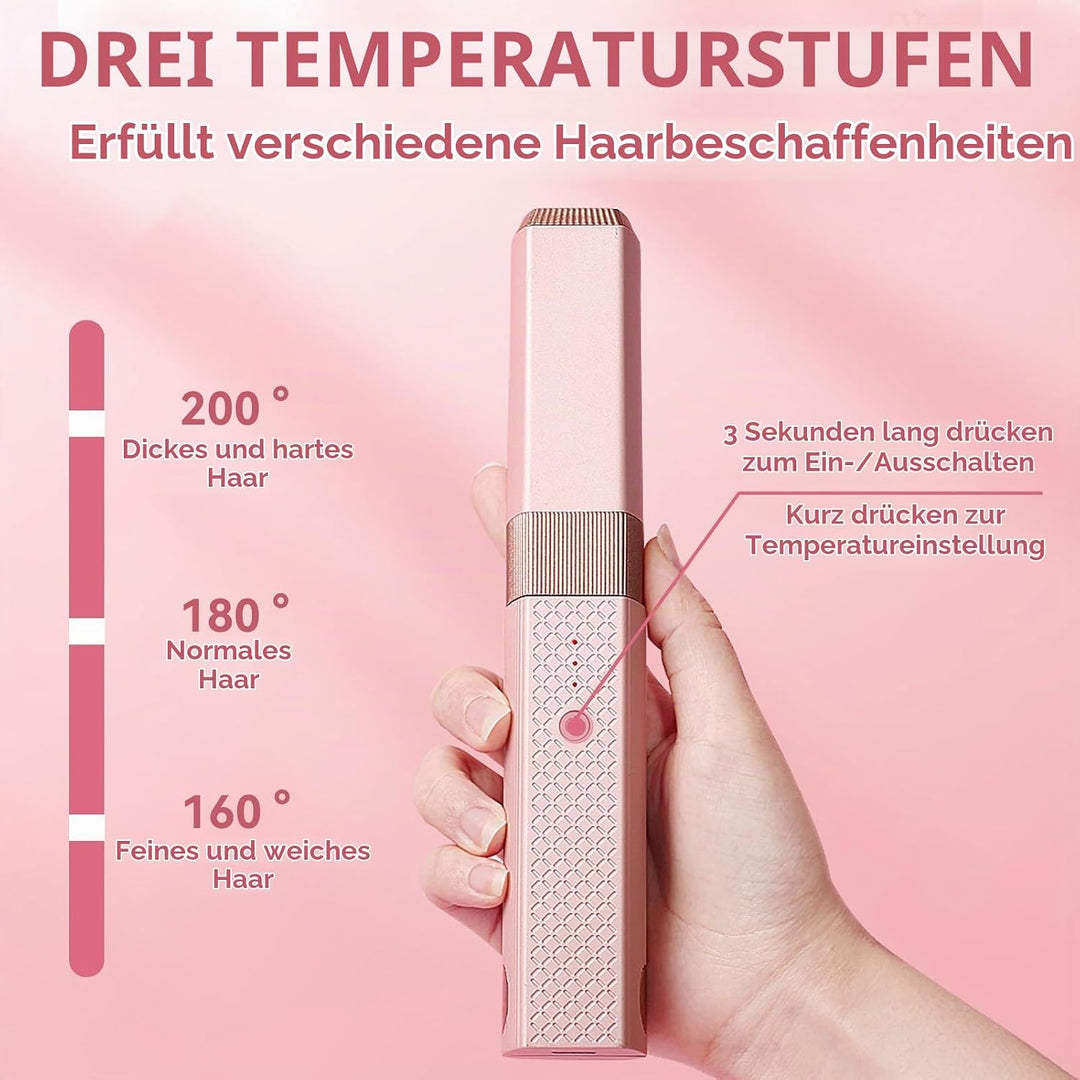 Glätteisen, kabellos, schnell aufheizbare Lockenwickler, Lockenstab, Heisswerkzeuge, Glätteisen, Glä