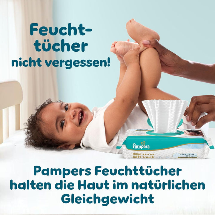 Pampers Baby Windeln Grösse 1 (2-5kg) Premium Protection, Newborn, HALBMONATSBOX, bester Komfort und