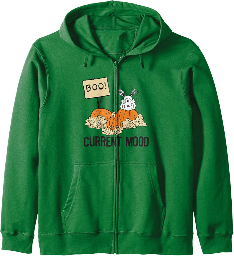 Peanuts Halloween Boo Stimmung Kapuzenjacke