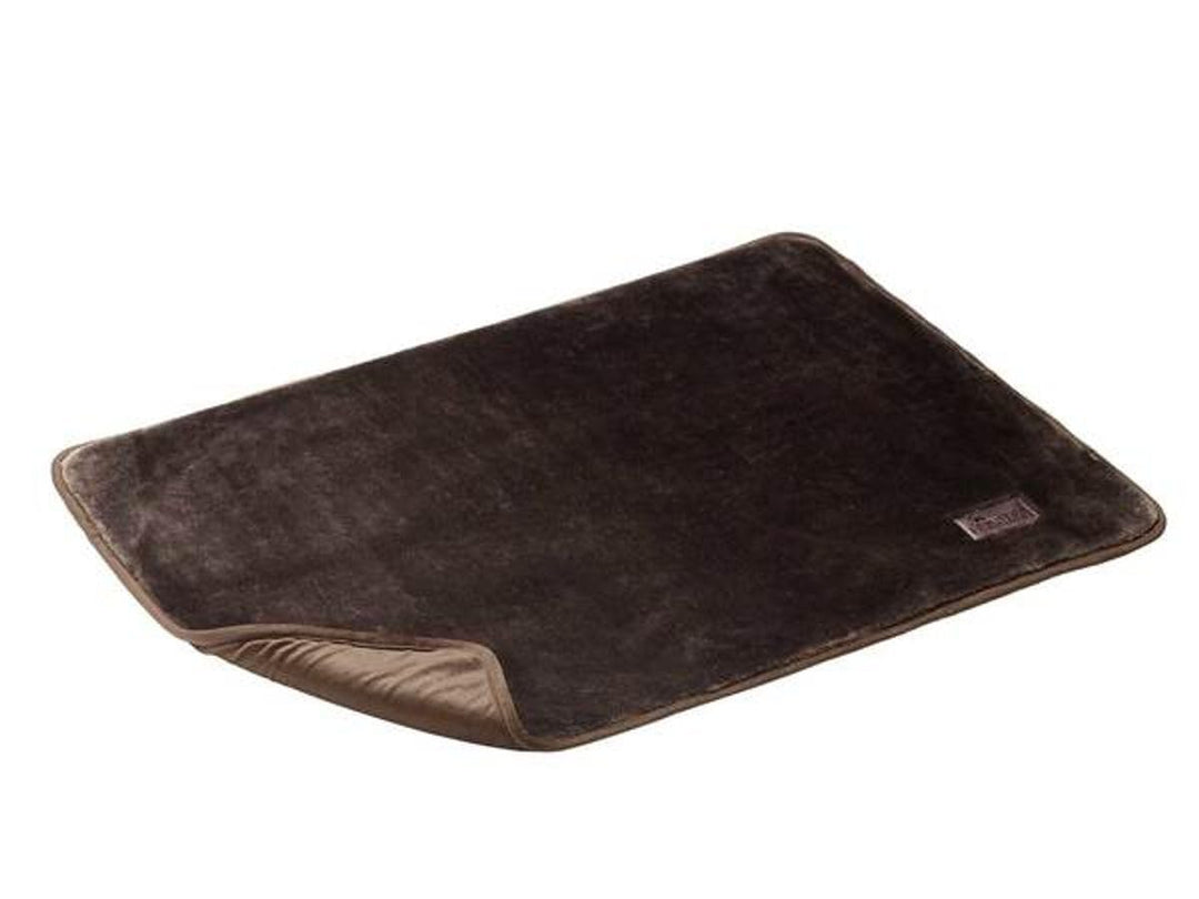 HUNTER Konstanz Hundedecke, Plüschdecke, edel, samt-weich, 100 x 70 cm, braun Braun 100 x 70 cm, Bra