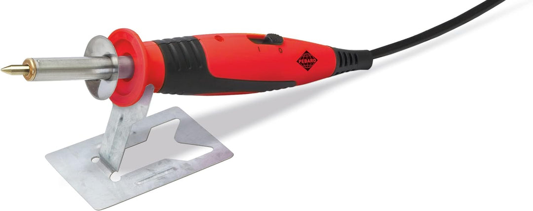 Pebaro 0262 Brandmalkolben mit An/Aus-Funktion, 9 Brennstempel, 9 Spitzen, Lötspitze, Styropormesser