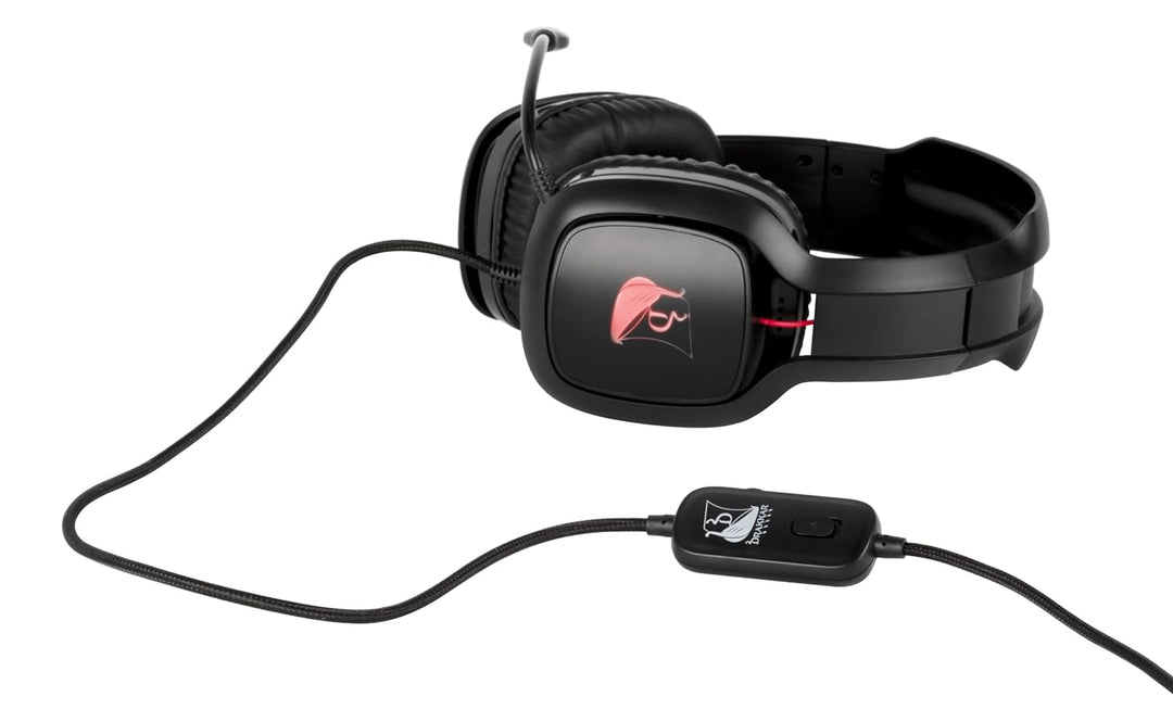 Konix Drakkar Mistlur Gaming-Headset für PC - 40-mm-Lautsprecher - Flexibles Mikrofon - 2-m-Kabel -