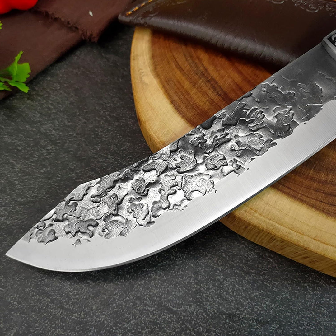 Fubinaty Küche Kochmesser Japanische Hand geschmiedet Ausbeinmesser Full Tang High Carbon Steel Outd