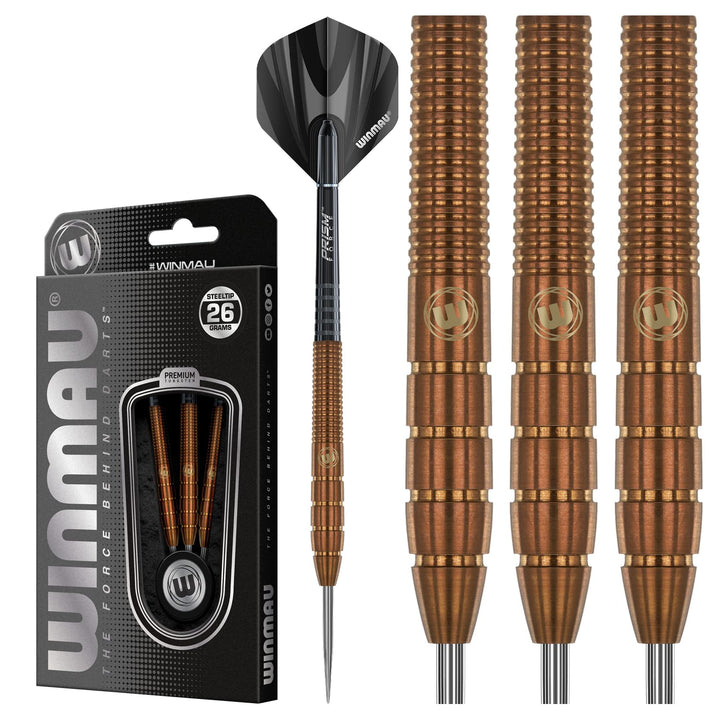 WINMAU Darren Herewini 26 Gramm Profi Wolfram Softip Dartpfeile Set mit Flights und Schäfte