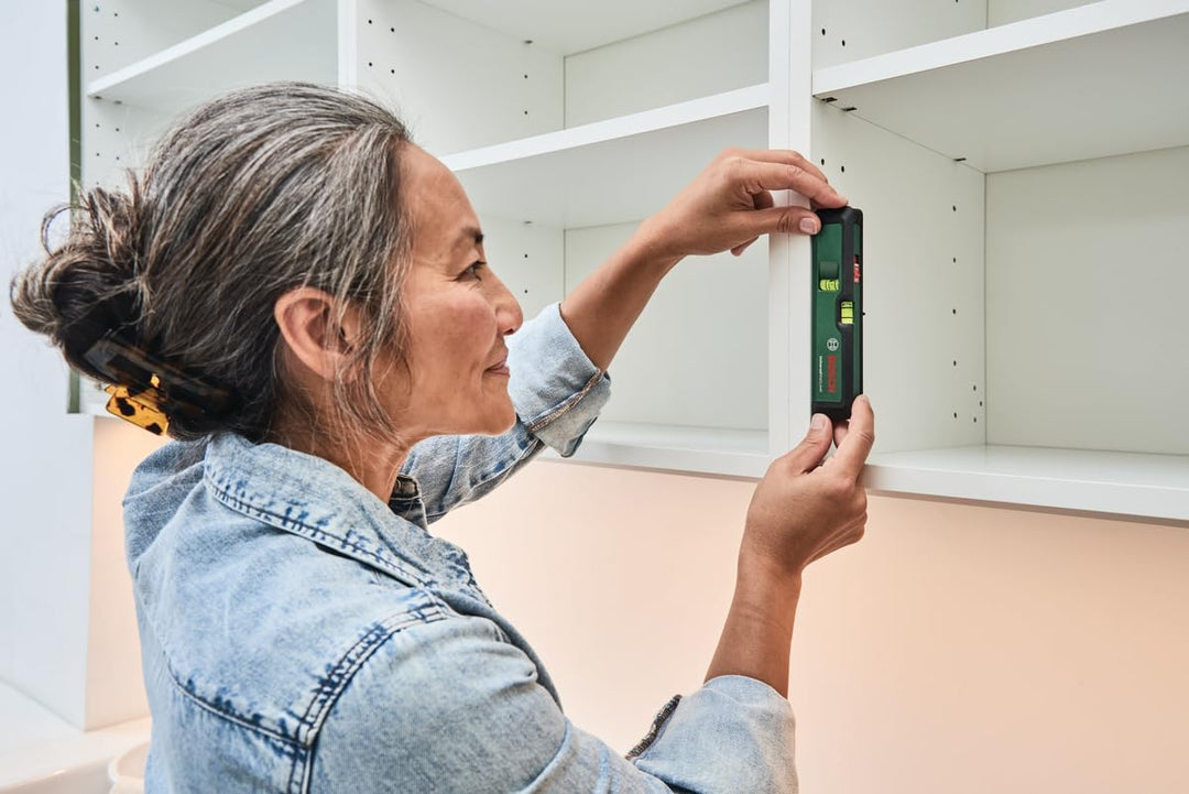 Bosch Laser-Wasserwaage UniversalWallLevel (3-in-1-Werkzeug: Wasserwaage, Linienlaser zum einfachen