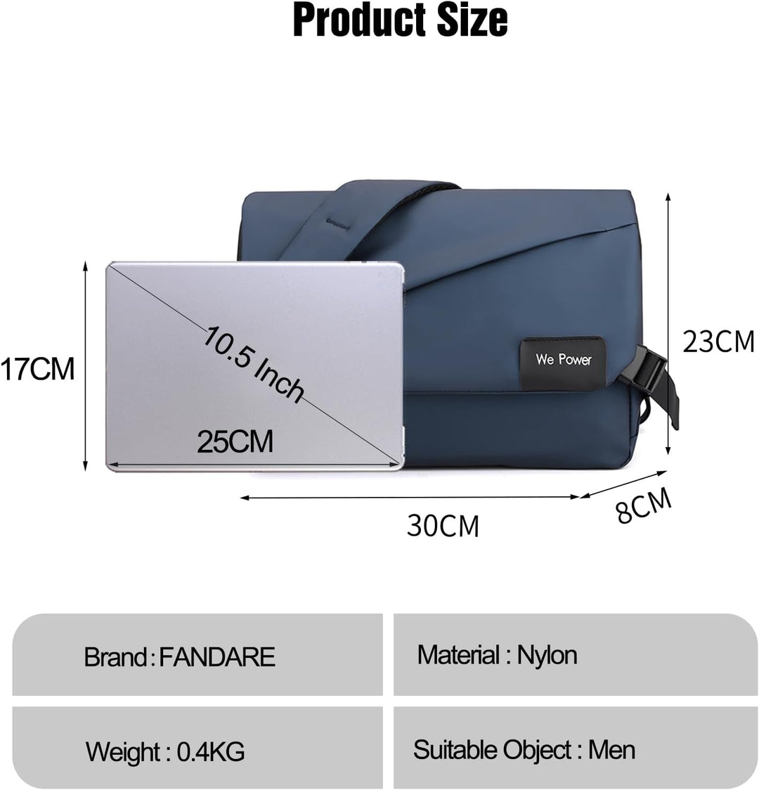FANDARE Ultraleich Umhängetasche Herren Schultertasche Männer Hängetasche Arbeitstasche Nylon Messen