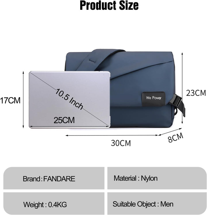 FANDARE Ultraleich Umhängetasche Herren Schultertasche Männer Hängetasche Arbeitstasche Nylon Messen
