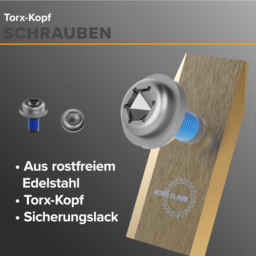Bundle für Navimow i Serie – Edelstahl Spikes ⌀255 mm 3 mm + 33 Titan Ersatzklingen inkl. Schrauben