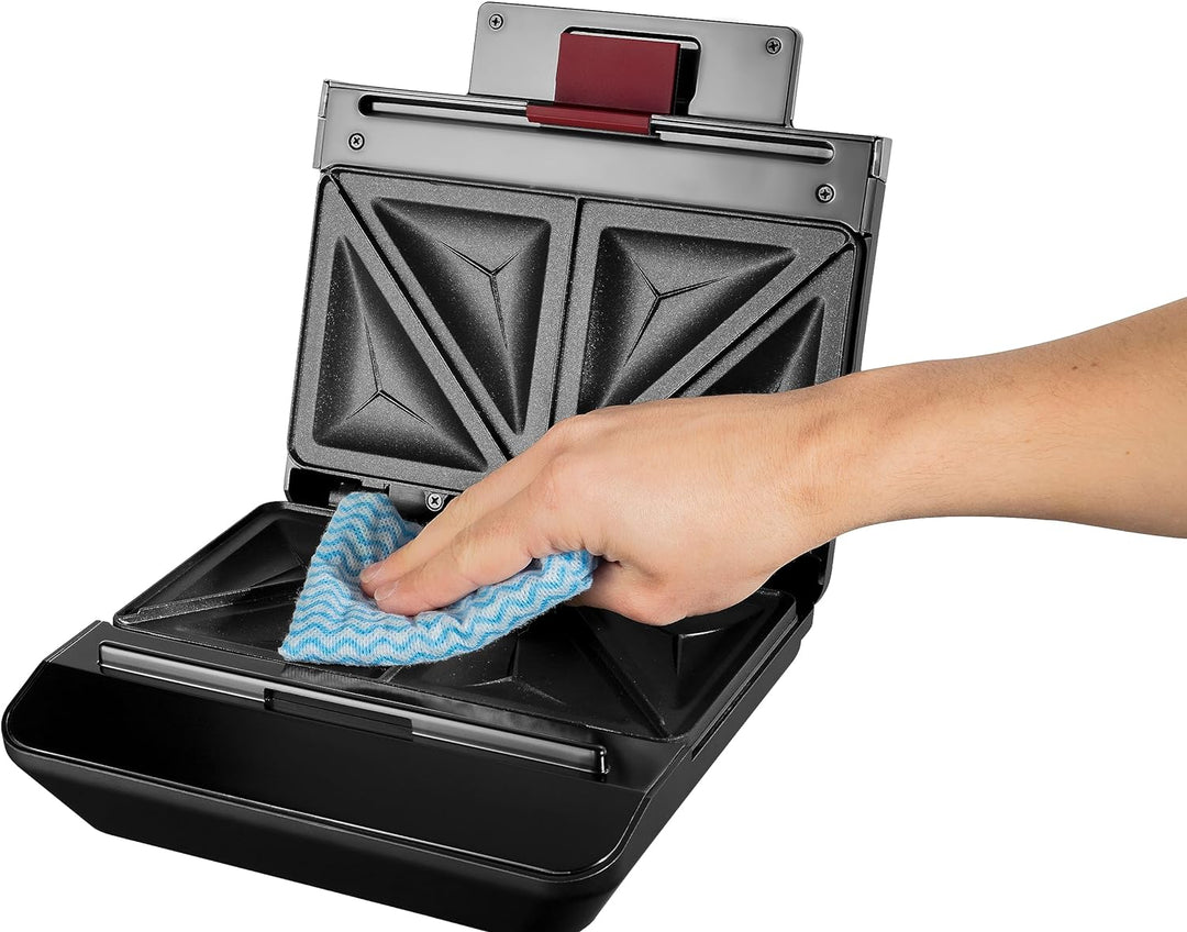 Russell Hobbs Sandwichmaker [langlebige antihaftbeschichtete Platten] Sandwichtoaster Easy Clean (sc