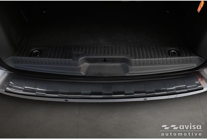 Avisa Schwarz Edelstahl Heckstossstangenschutz kompatibel mit Citroën Space Tourer & Jumpy 2016- / P
