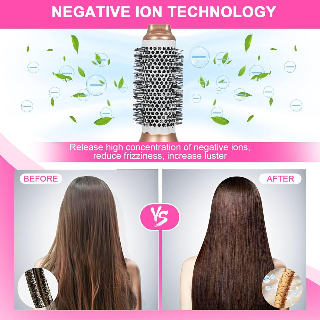 Airstyler Set, 5 in 1 Warmluftbürste Set Stylingbürsten mit Haartrockner Rundbürstenföhn Airflow Mul