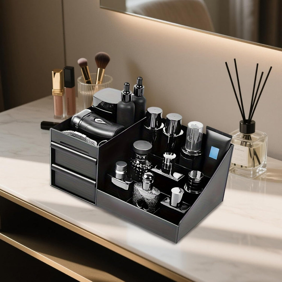 Parfümständer Parfüm Organizer, Plastikkommode Organizer mit Schublade, 3 -stufige Displayständer, R