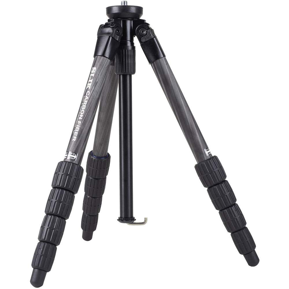 SLIK Pro CF-635 Carbon Fiber Tripod Black (611-896) Maximale Höhe: 131 cm (51,5 Zoll), Maximale Höhe