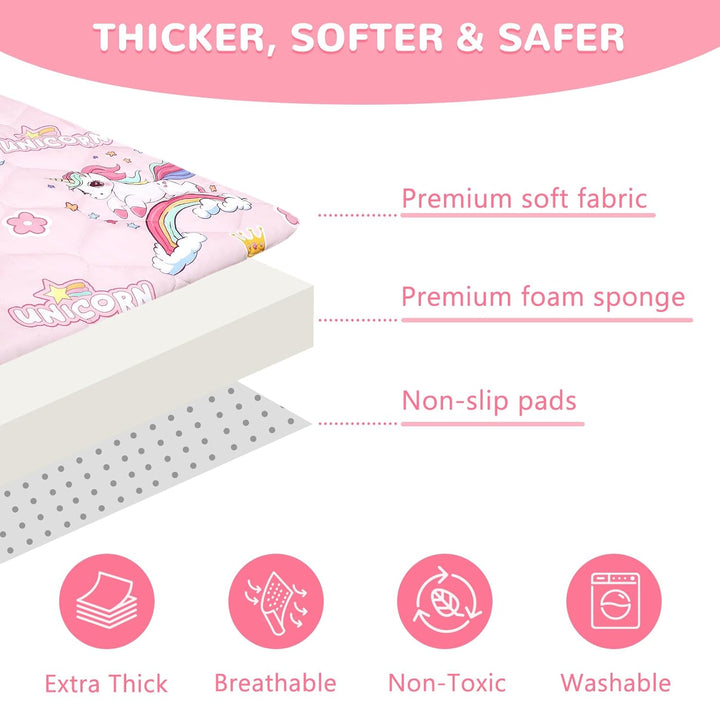 Spielmatte Baby 127×127cm mit Rutschfest, Extra Dicke 2cm Weiche Abtrennbar Krabbelmatte Baby, Faltb