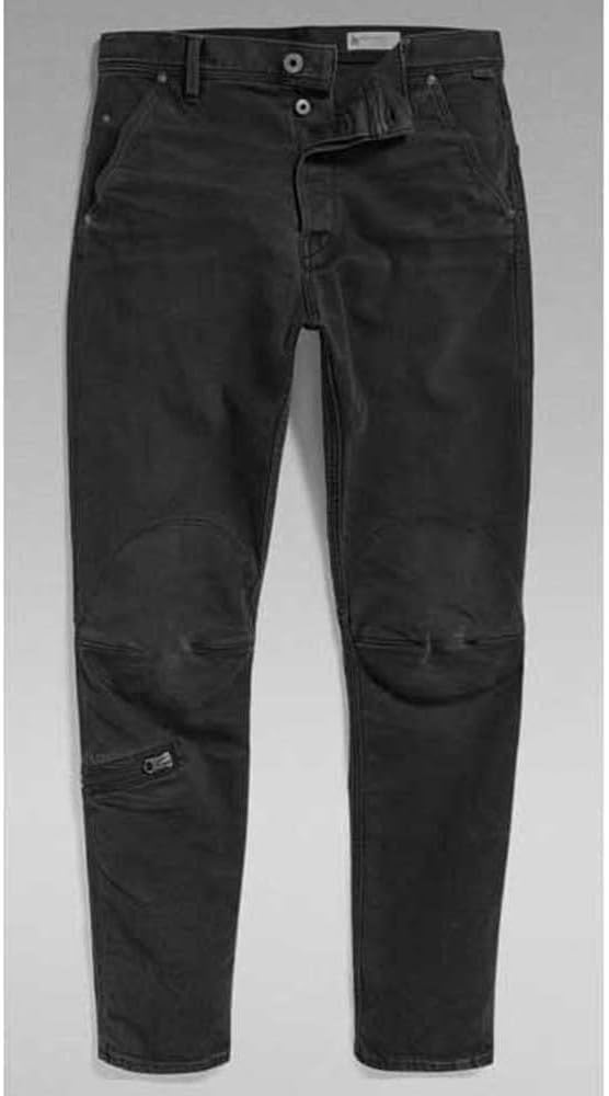 G-STAR RAW Herren Pilot 3D Slim Jeans 28W / 30L Grau (Worn in Black Onyx D20505-b479-c942), 28W / 30