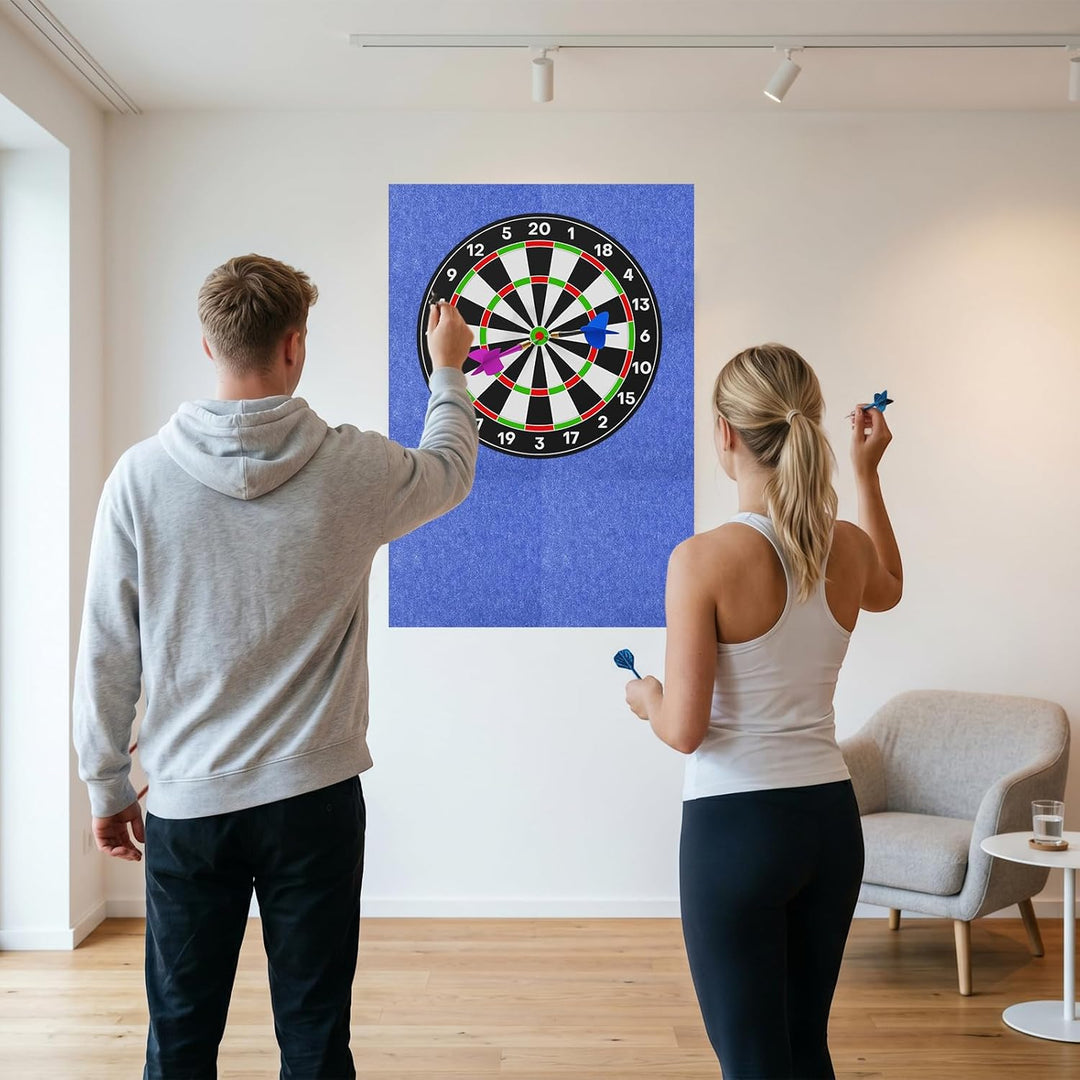 Dartboard Wandschutz, Filz Dartscheibe Wandschutz Selbstklebend, Wandumrandung für Dartboard, Filz-D