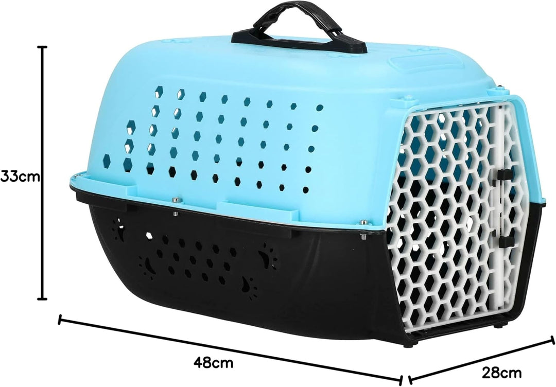 SPRINGOS Transportbox Hundebox Tiertransportbox 48 x 28 x 33 cm Hartschale Kunststoff Katzen Hunde
