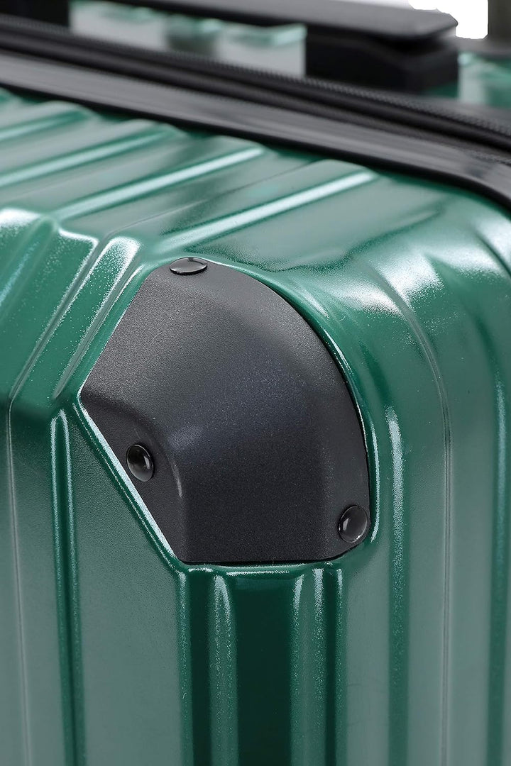 Münicase M816 TSA-Schloss Koffer Reisekoffer Trolley Kofferset Hardschale Boardcase (Dunkelgreen, Gr