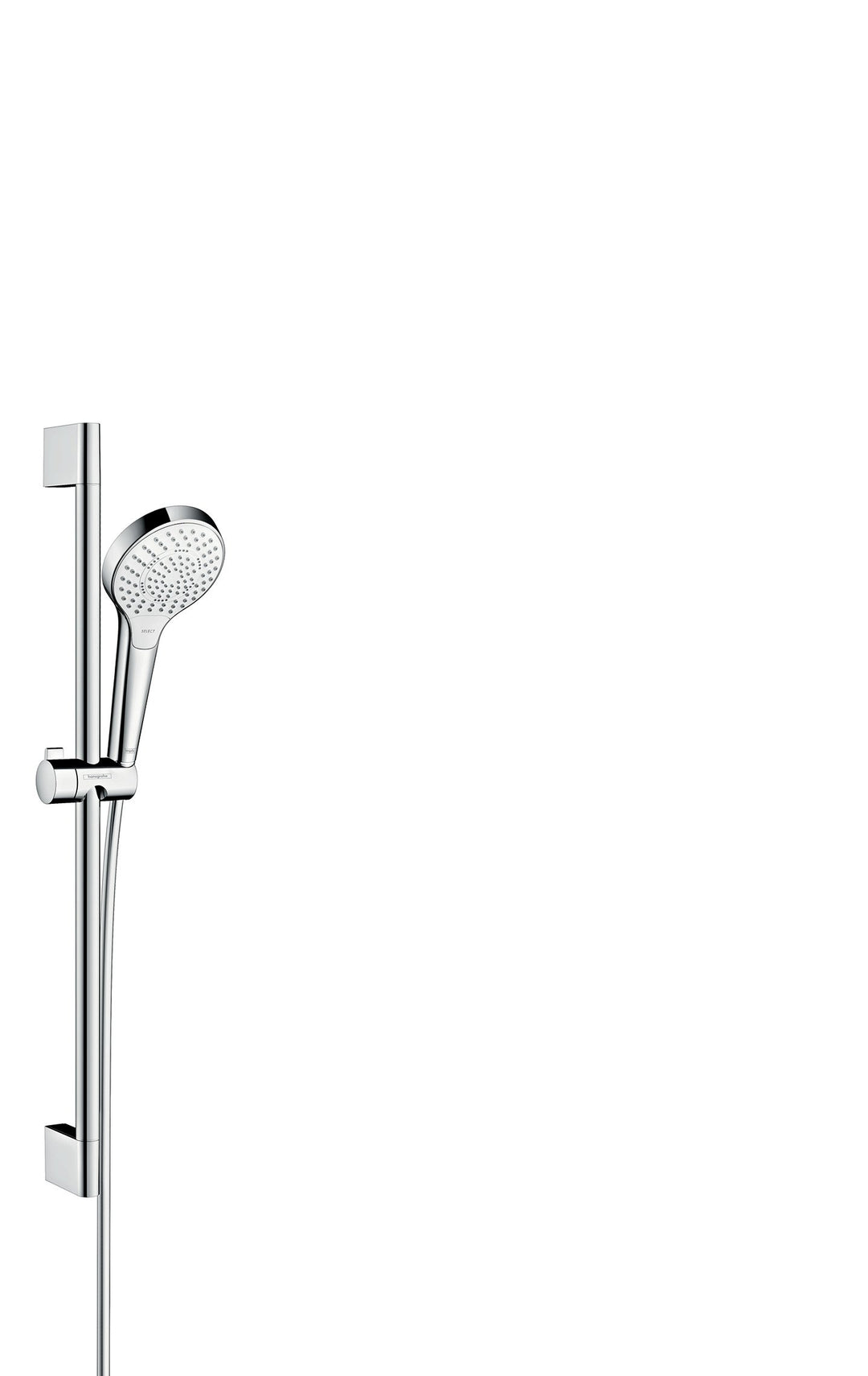 hansgrohe Croma Select S Duschset 0,65m, 3 Strahlarten, Weiss/Chrom
