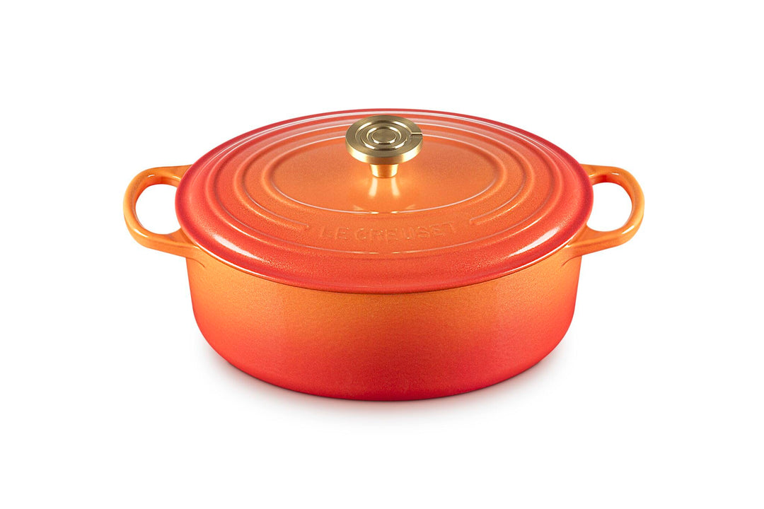 Le Creuset Flamme Dorée Ovalkasserolle, 29 cm Volcanic 29 cm, Volcanic 29 cm