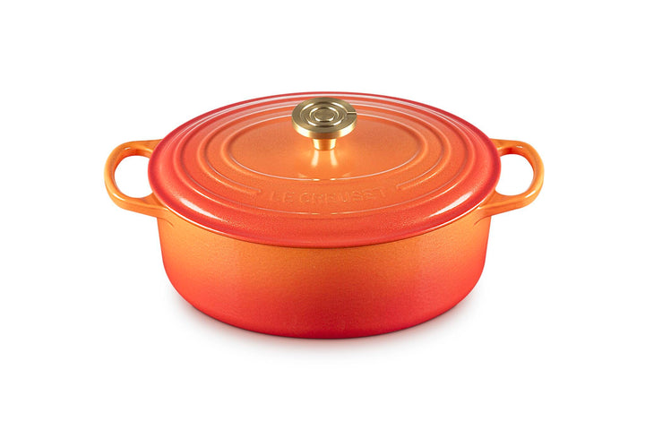 Le Creuset Flamme Dorée Ovalkasserolle, 29 cm Volcanic 29 cm, Volcanic 29 cm