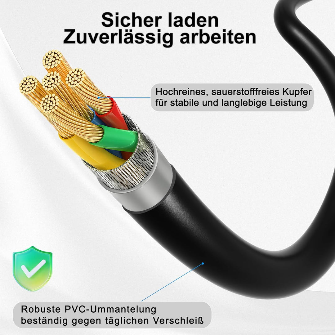 Uonecn für TOPCON Hiper GPS Ladegerät Stromkabel Ende LITE PRO GA GB Plus GR-3 GR-5 SAE2 (30CM)
