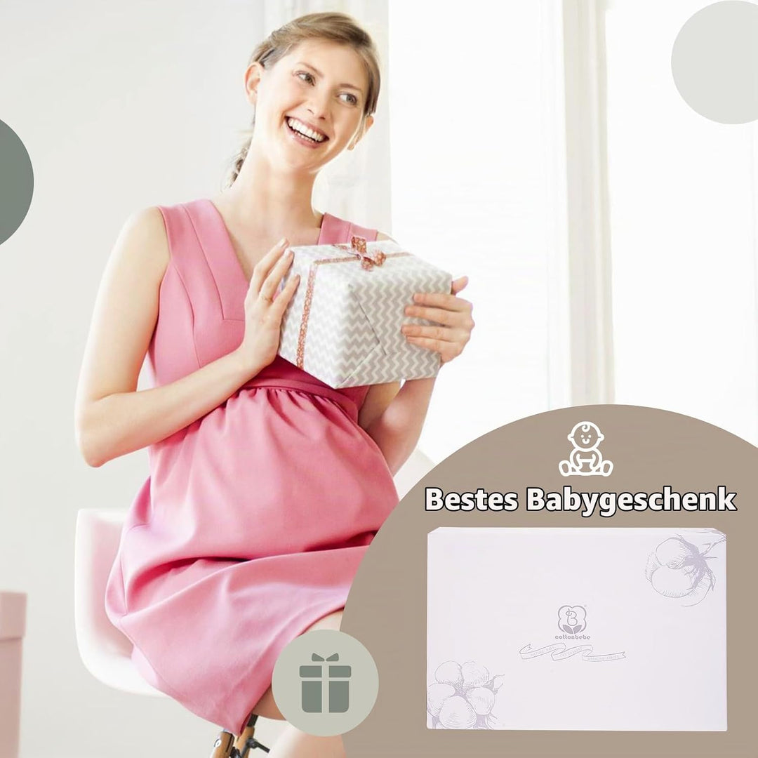 4 IN 1 Spielbogen Baby, Spielmatte Babies mit Natur Holz Activity Spielbogen, 3 abnehmbaren Spielzeu