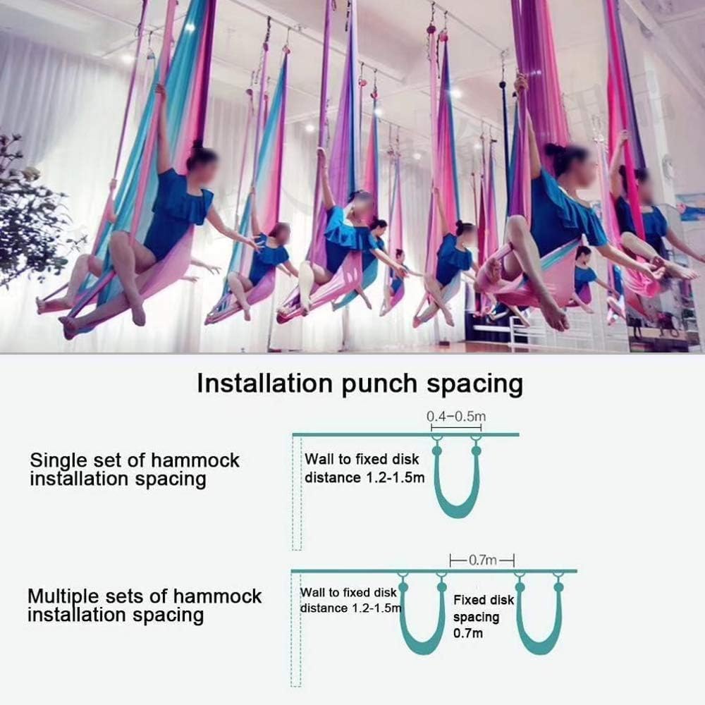aerial yogatuch 5m with Extension Straps, and Carabiners Nur für Erwachsene(5M) YY, YY