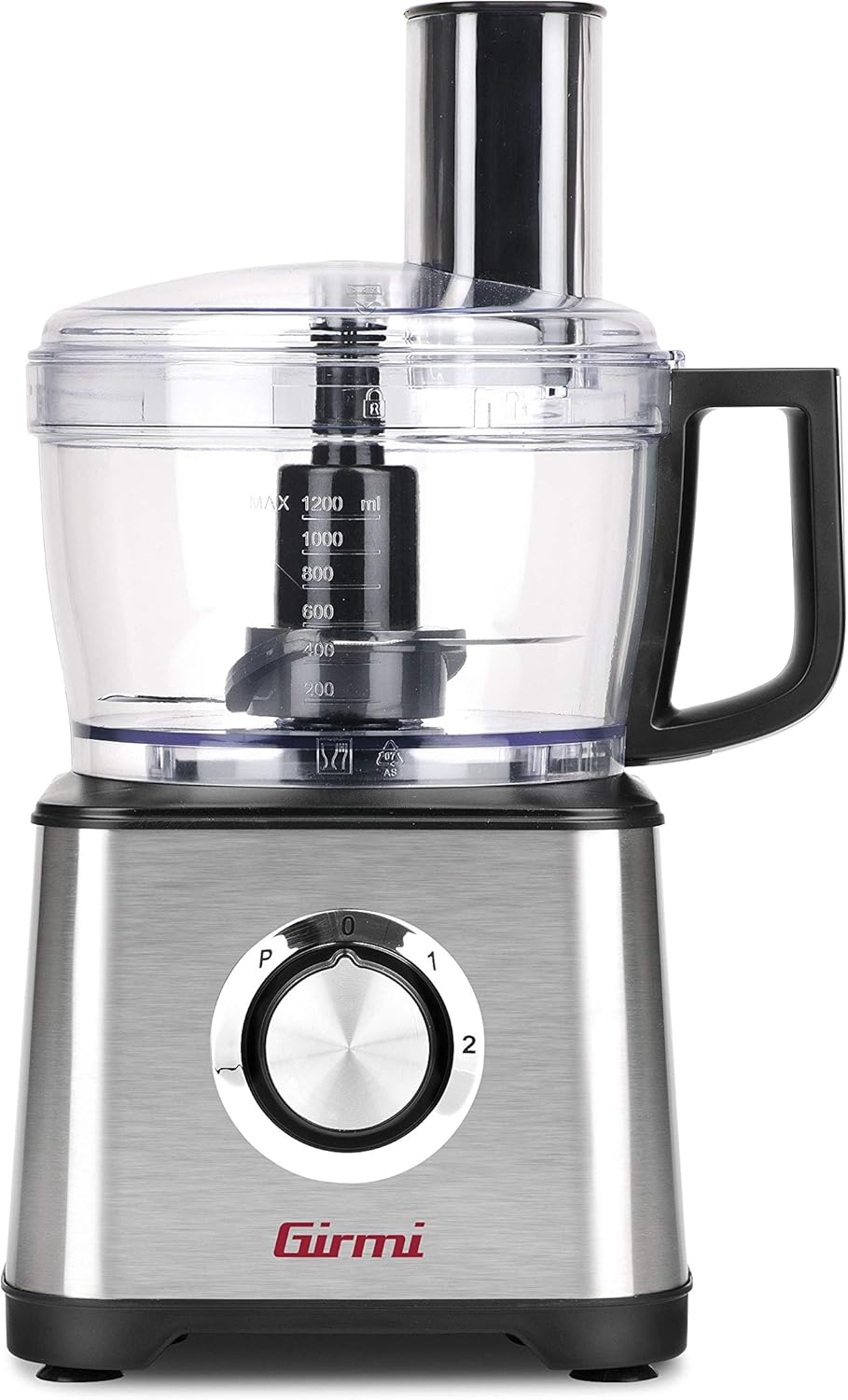 Girmi RB76 Multifunktions-Küchenmaschine Mastro Girmi, 600W, Gehäuse aus Edelstahl, 1,2L Fassungsver