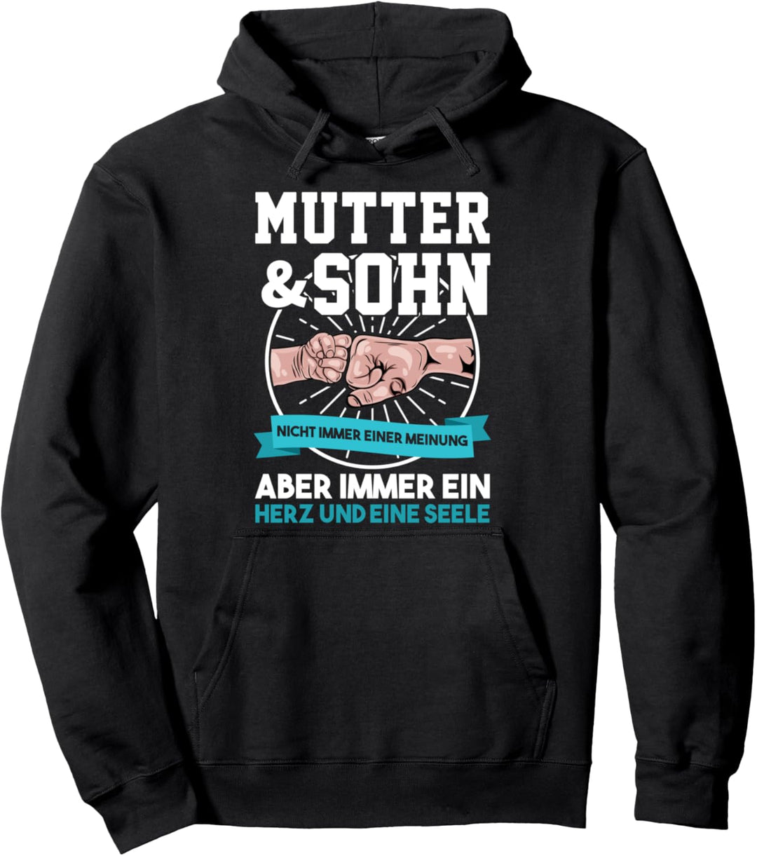 Mama und Sohn nicht immer Auge in Auge Partnerlook Pullover Hoodie