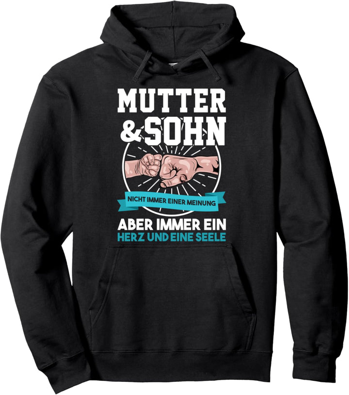 Mama und Sohn nicht immer Auge in Auge Partnerlook Pullover Hoodie