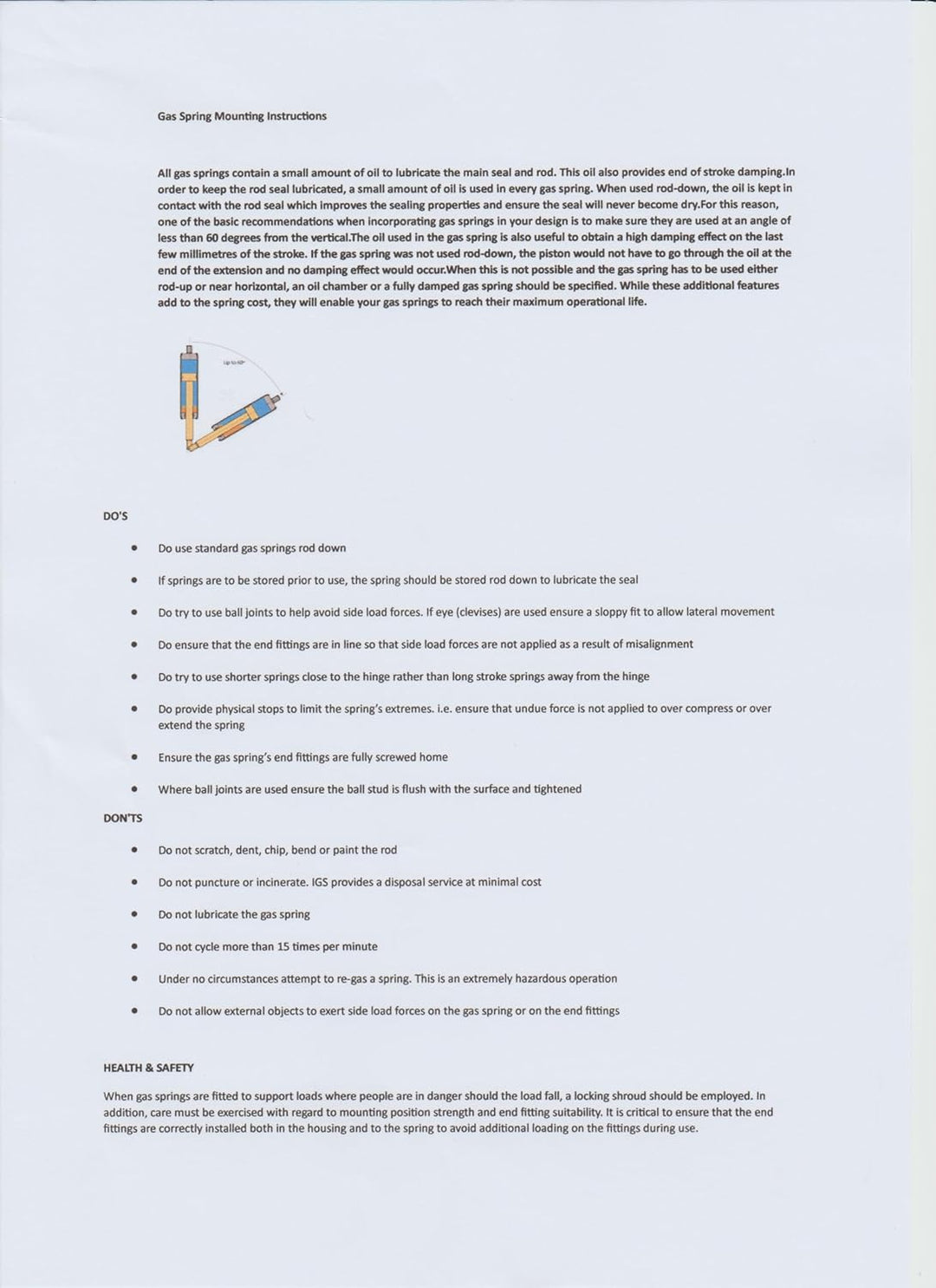 Generisch 4X Gasfeder Huwil 08.3681.009.601 H80 (200N)