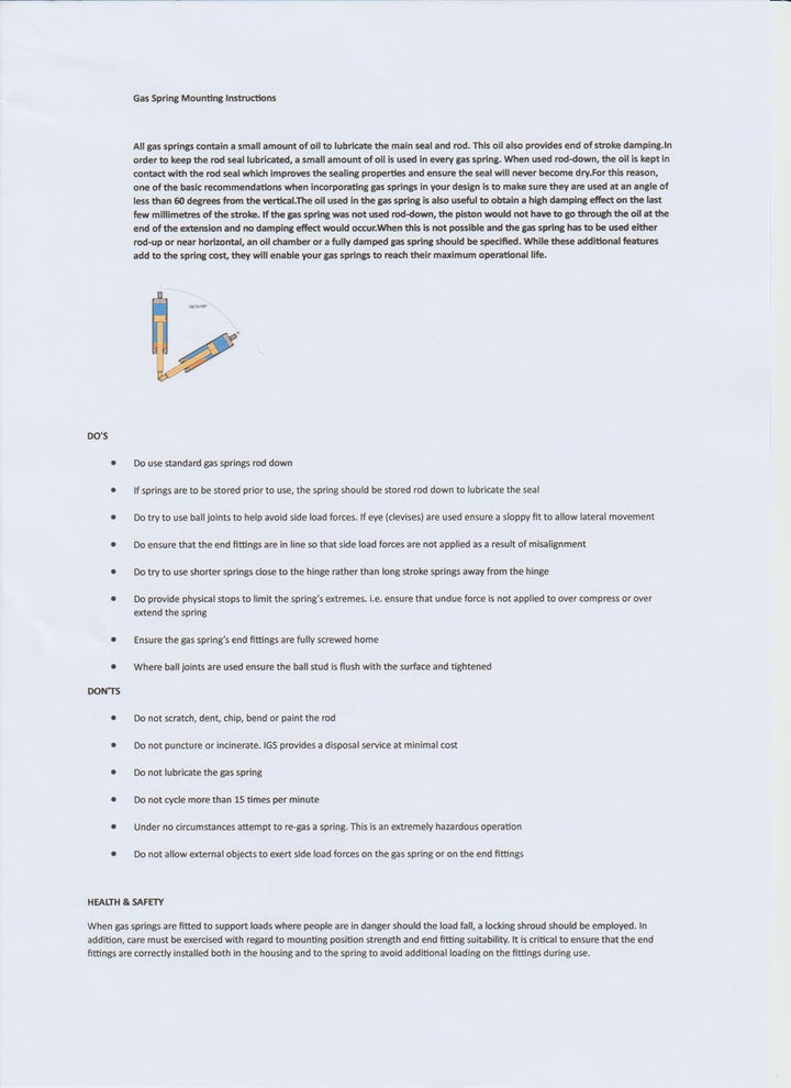 Generisch 4X Gasfeder Huwil 08.3681.009.601 H80 (200N)