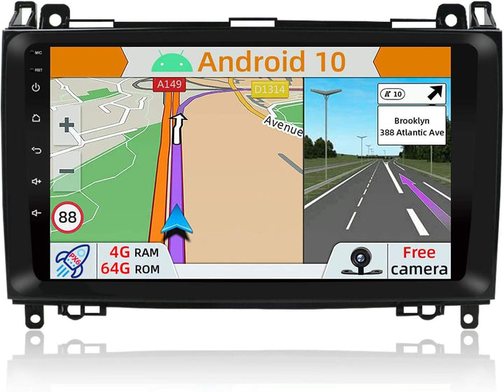YUNTX PX6 Android 10 Autoradio Passt für Mercedes Benz Viano/Sprinter/W906 - [4G+64G] - KOSTENLOSE R