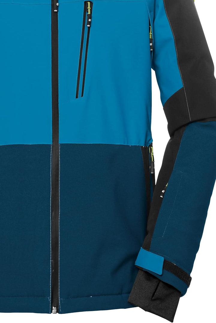 Killtec Herren Ksw 72 Mn Ski Jckt Skijacke/Funktionsjacke mit abzippbarer Kapuze und Schneefang M hi