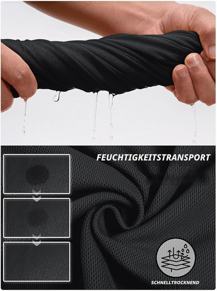 TACVASEN Herren Poloshirt Langarm Golf Tshirts Tactical Shirt Leicht Atmungsaktiv Freizeitshirts mit