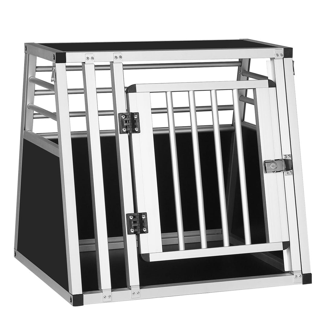 EUGAD Hundetransportbox Alubox Reisebox Autobox für kleine Hunde Beagle, Französische Bulldogge, kle