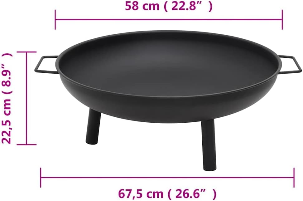 vidaXL Feuerschale Feuerstelle Garten Terrasse Kamin Feuer Lagerfeuer Gartenfeuer Feuerkorb Terrasse