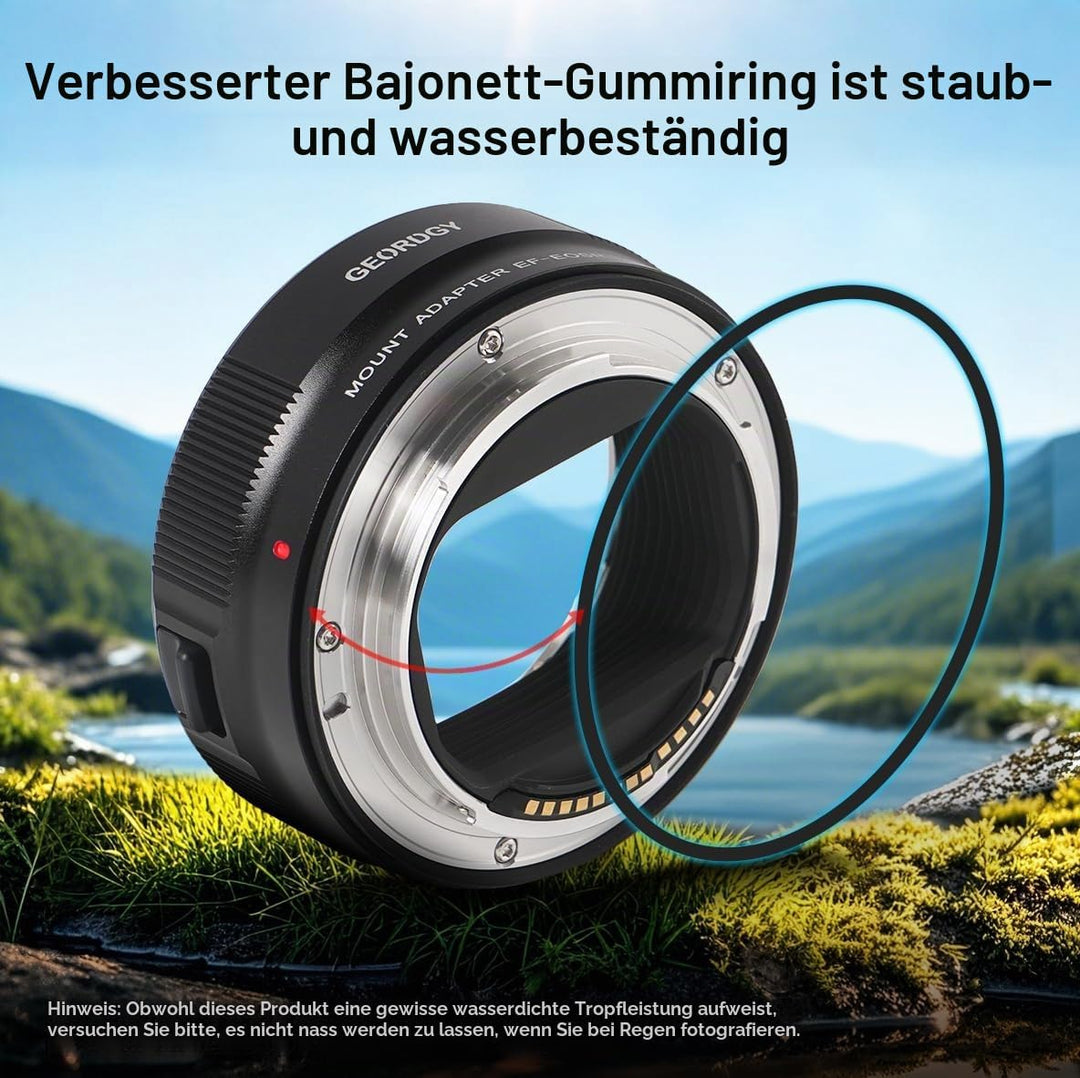 Objektivadapter, AF Adapter für Canon EF/EF-S Serie Objektive an Canon EOS-R Kameras inkl. EOS RP R3
