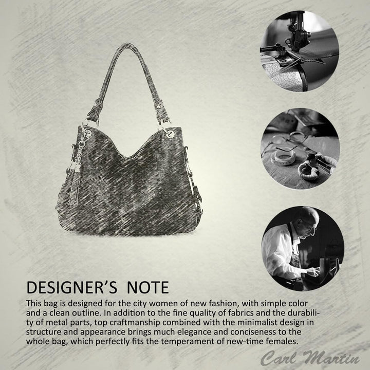 NICOLE & DORIS Damen handtasche Umhängetasche mit grosser Kapazität Weiche Ledertasche shopper Neue