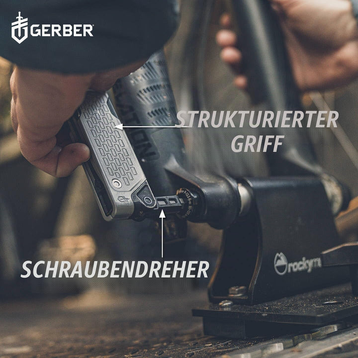 Gerber Multifunktionswerkzeug mit 7 Funktionen, Messer mit glatter Klinge