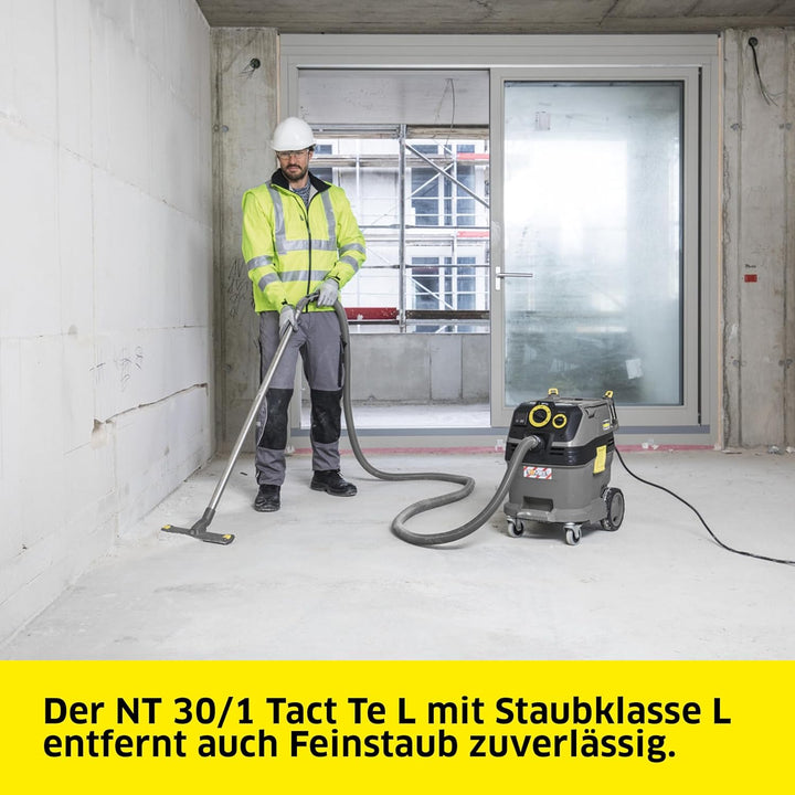 Kärcher Nass-Trockensauger 1.148-211.0. NT 30/1 Tact Te L, 30 liters,Black, Grey, Yellow Basic