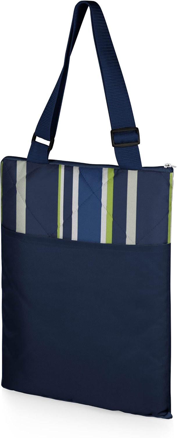 PICNIC TIME ONIVA - a Brand Picknick Zeit Vista Outdoor Decke, Navy/Lime Stripes, 16 x 11 x 3, Navy/