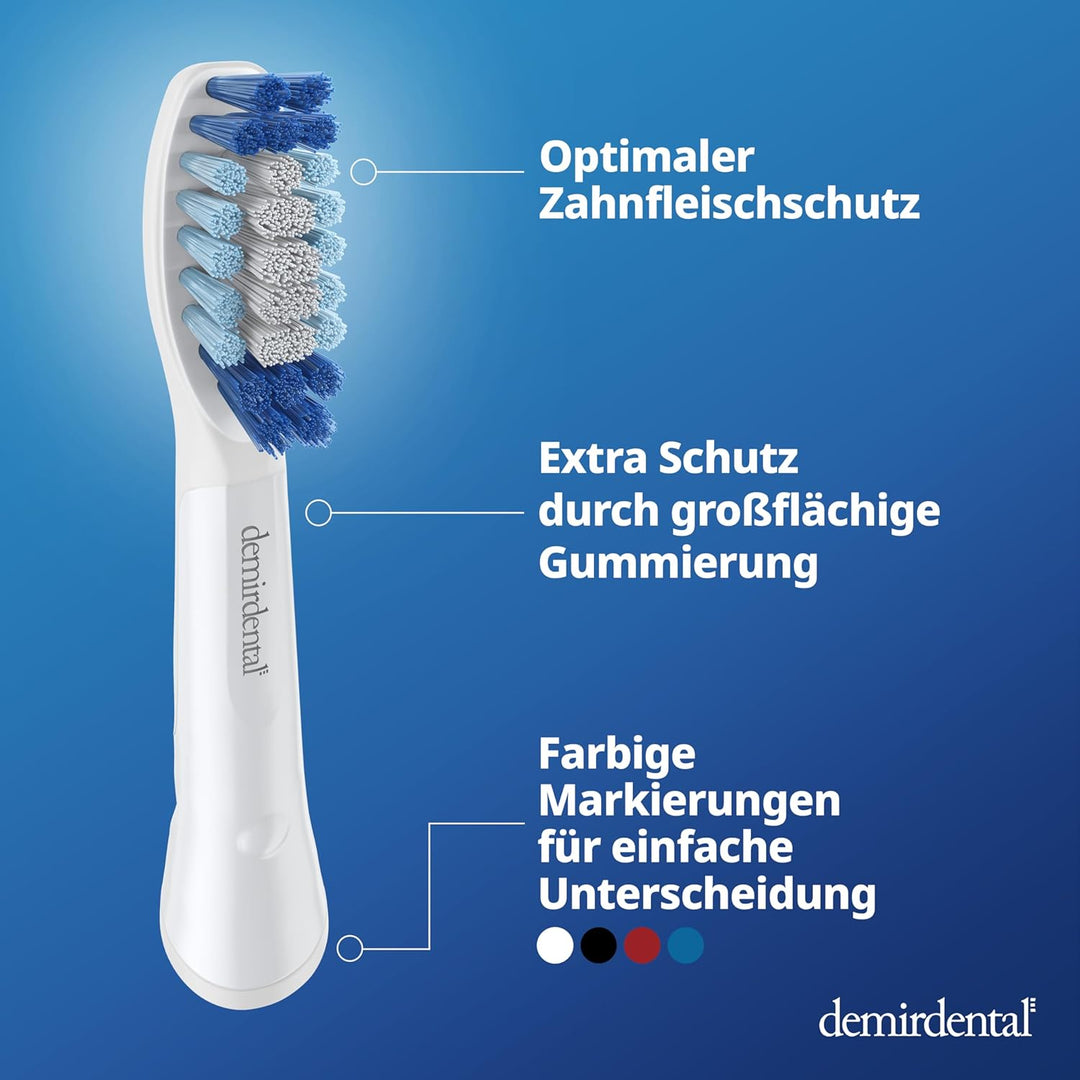 Aufsteckbürsten von demirdental für Oral-B Pulsonic Aufsteckbürsten, Medium Aufsteckbürsten, Ersatzb