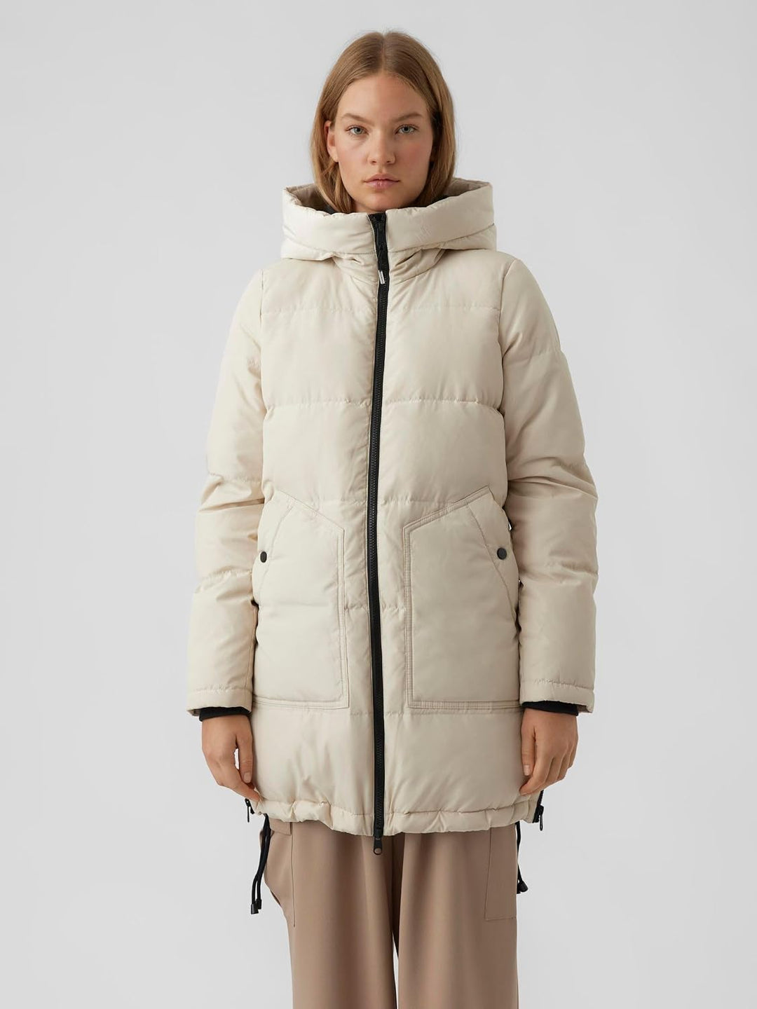 VERO MODA Female Jacke VMOSLO Daune Jacke | Jacket L Oatmeal, L Oatmeal
