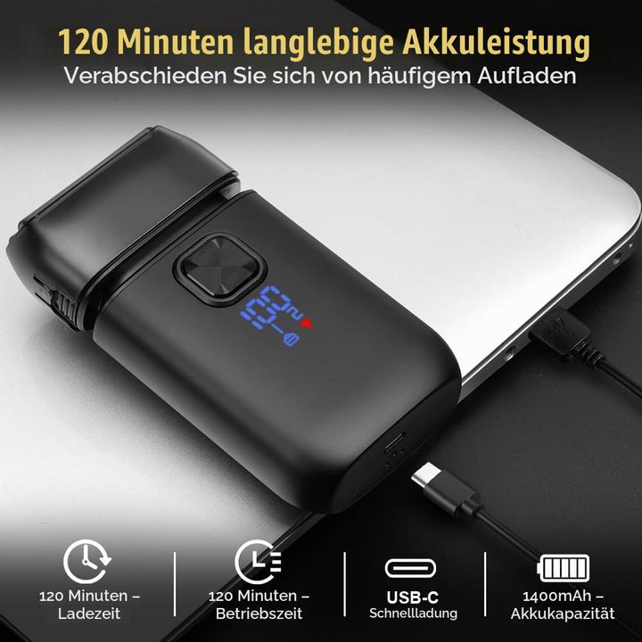 flintronic Rasierer Herren Elektrisch, Wasserdichter Multifunktionaler Elektrischer Rasierer Herren,